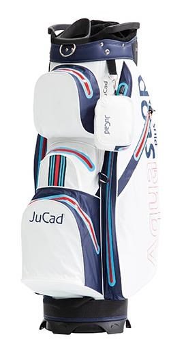 JuCad AquaStop Plus Facelift cart bag, racing design - blauw/wit/rood
