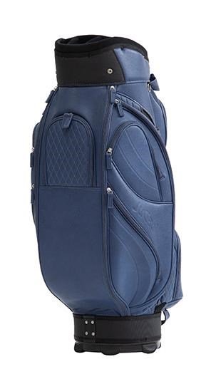 JuCad Style cart bag, donkerblauw/leder optiek