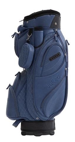 JuCad Style cart bag, donkerblauw/leder optiek