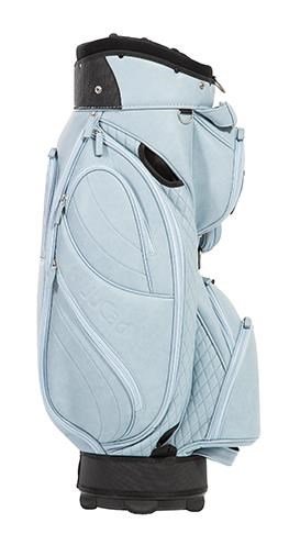 JuCad Style cart bag, helder blauw/leder optiek
