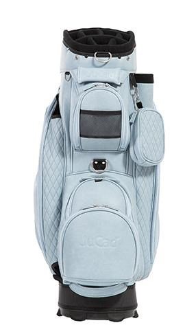 JuCad Style cart bag, helder blauw/leder optiek