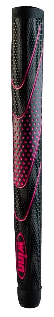 Winn Excel 2024 Medallist Putter grip, STANDARD Pistol, zwart/roze