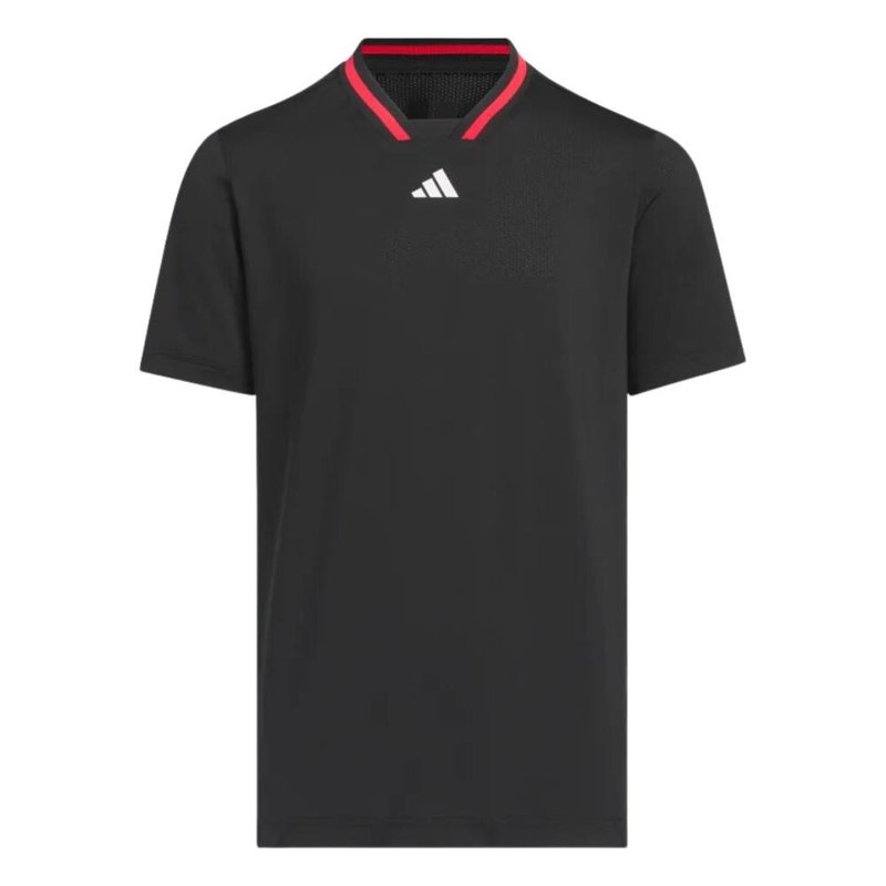 Adidas Sport Collar jongens polo, zwart