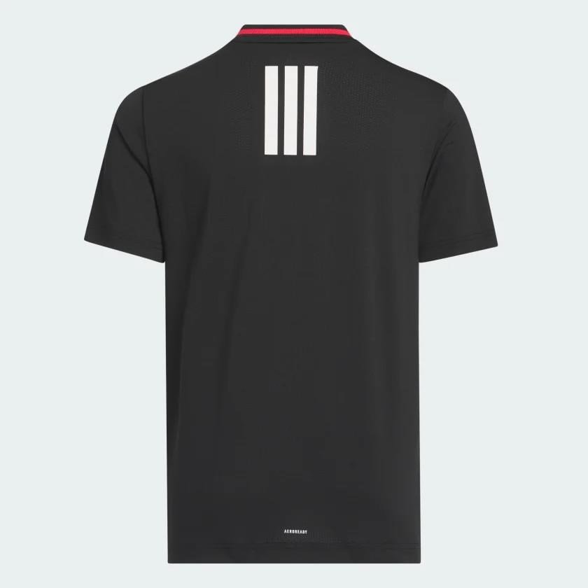 Adidas Sport Collar jongens polo, zwart