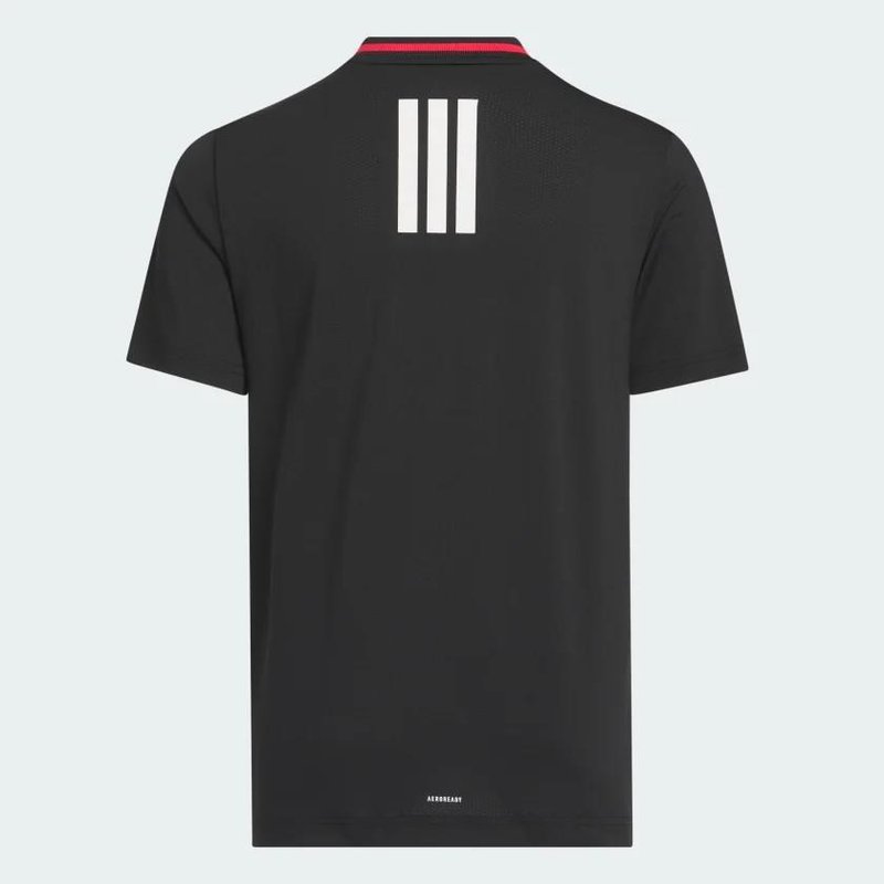 Adidas Sport Collar jongens polo, zwart