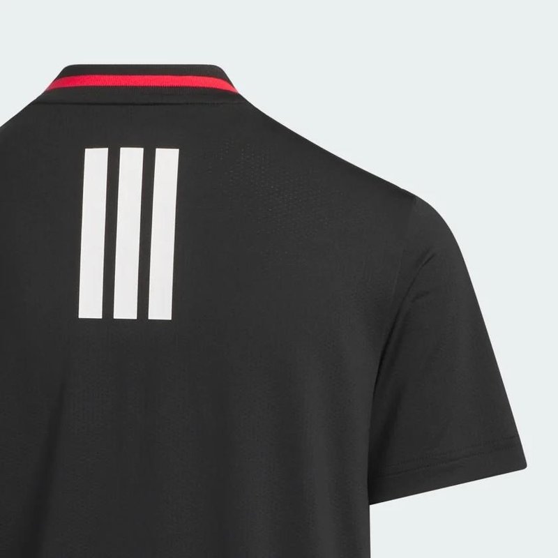 Adidas Sport Collar jongens polo, zwart