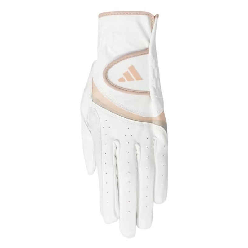 Adidas Adizero dames golfhandschoen, wit/wonder taupe