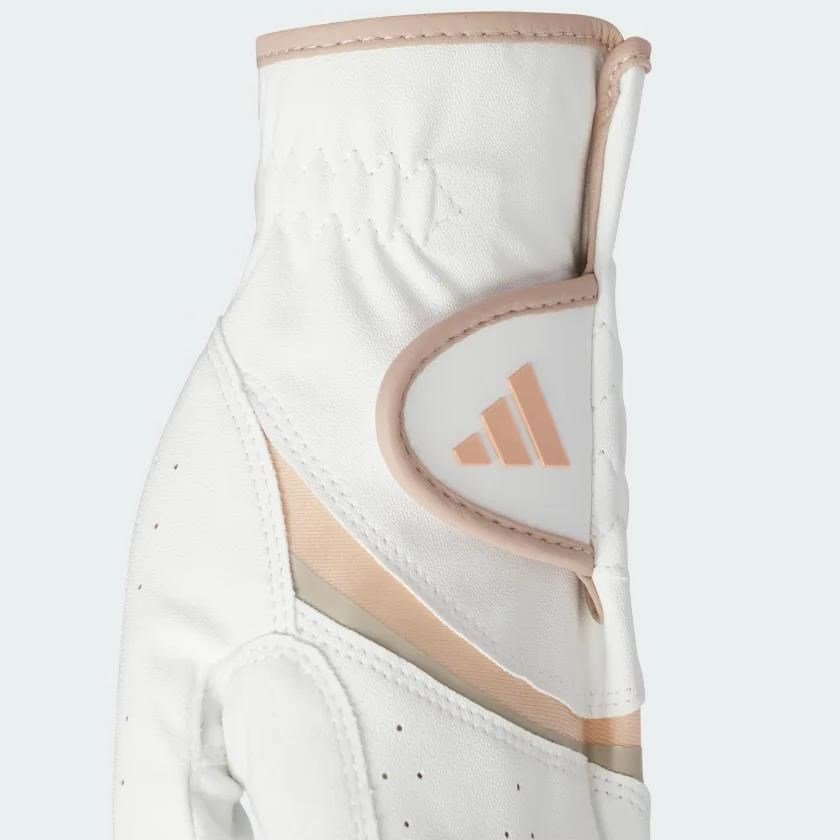 Adidas Adizero dames golfhandschoen, wit/wonder taupe