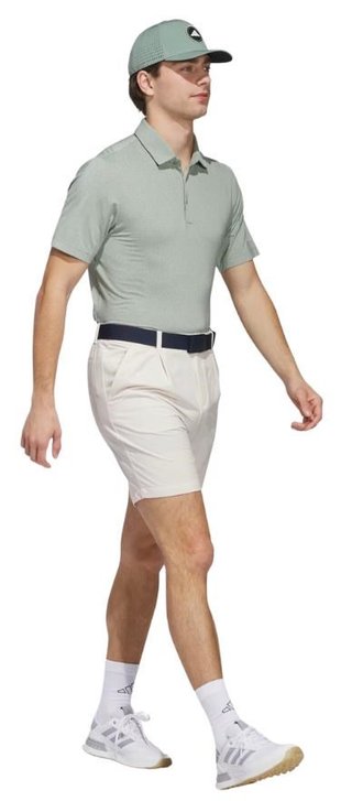 Adidas Ultimate365 Mini Bunker heren polo, silver green