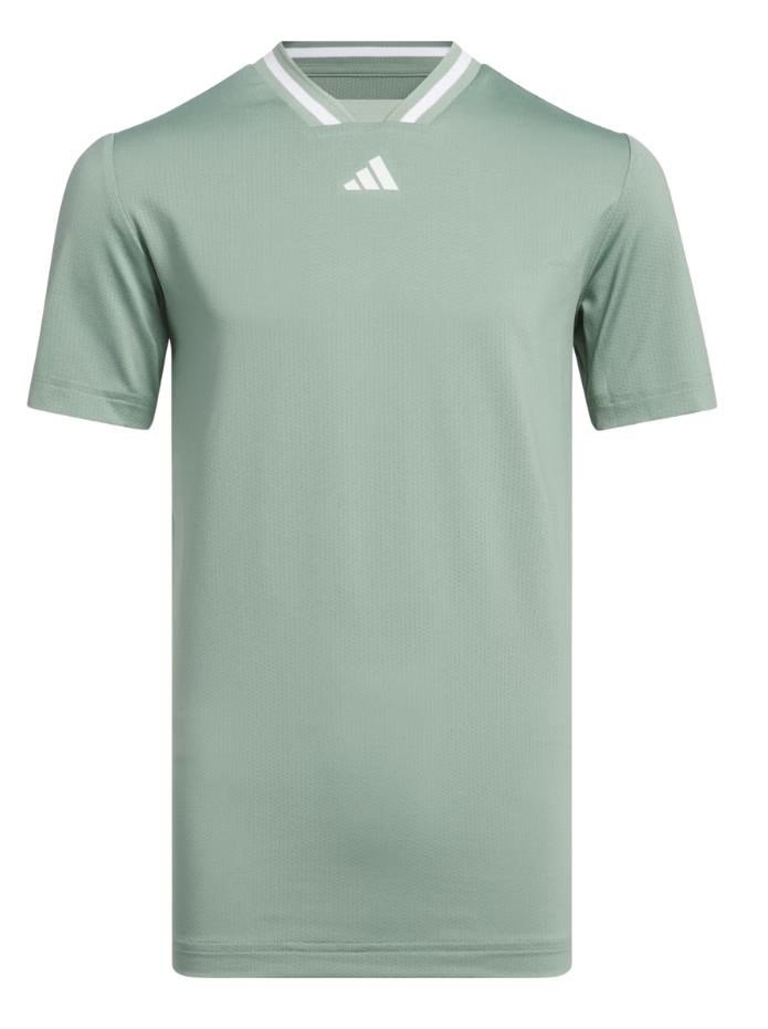 Adidas Collar junior polo, silver green