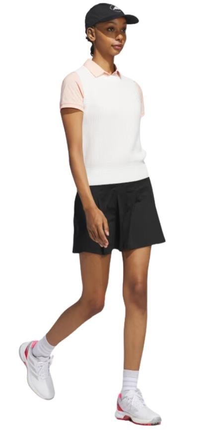Adidas Ultimate365 Tour Twistknit dames polo, powder coral