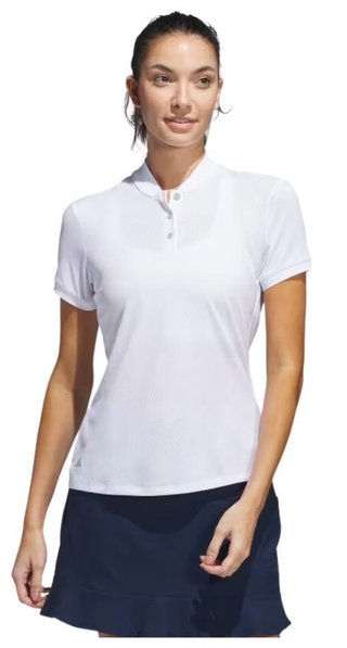 Adidas Ultimate365 Diamond Jacquard dames polo, wit