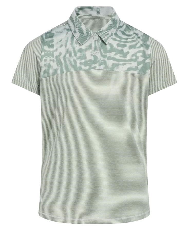 Adidas Ottoman Printed junior polo, wonder silver/silver green