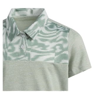 Adidas Ottoman Printed junior polo, wonder silver/silver green