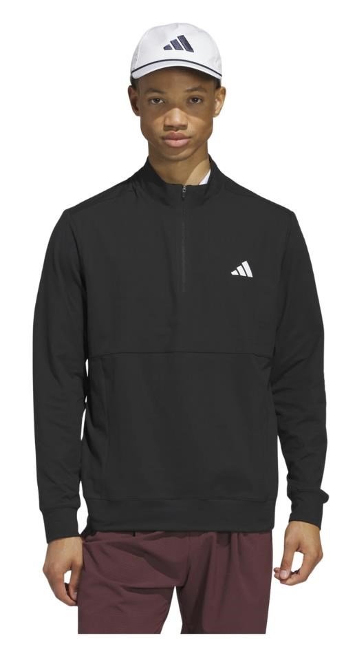 Adidas Tour 1/4-zip heren sweater, zwart