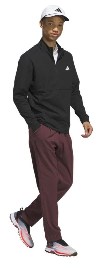 Adidas Tour 1/4-zip heren sweater, zwart