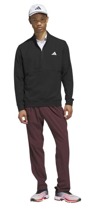 Adidas Tour 1/4-zip heren sweater, zwart