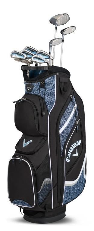 Callaway Solaire 10PC dames golfset, grafiet, lichtblauw