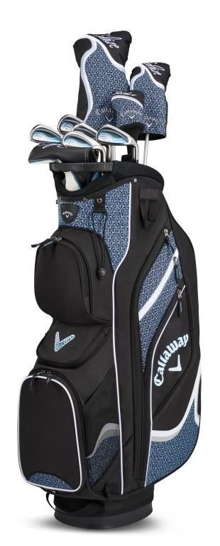 Callaway Solaire 10PC dames golfset, grafiet, lichtblauw