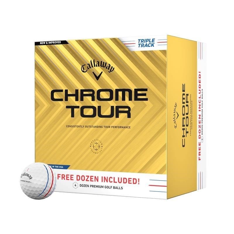 Callaway Chrome Tour Triple Track golfballen (4 dozijn, 48 ballen)