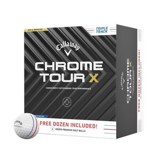 Callaway Chrome Tour X Triple Track golfballen (48 ballen, 4 dozijn)