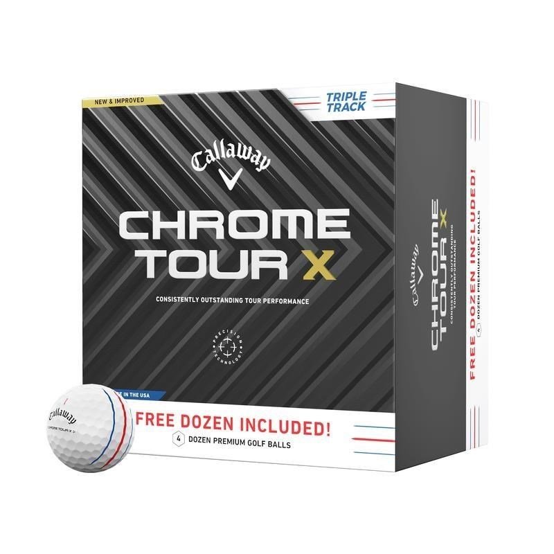 Callaway Chrome Tour X Triple Track golfballen (48 ballen, 4 dozijn)