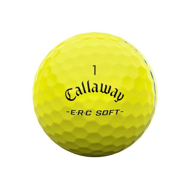 Callaway ERC Soft Triple Track golfballen, geel