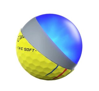 Callaway ERC Soft Triple Track golfballen, geel