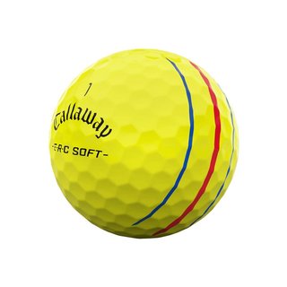 Callaway ERC Soft Triple Track golfballen, geel