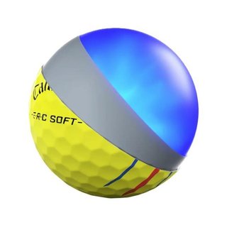 Callaway ERC Soft Triple Track golfballen, geel