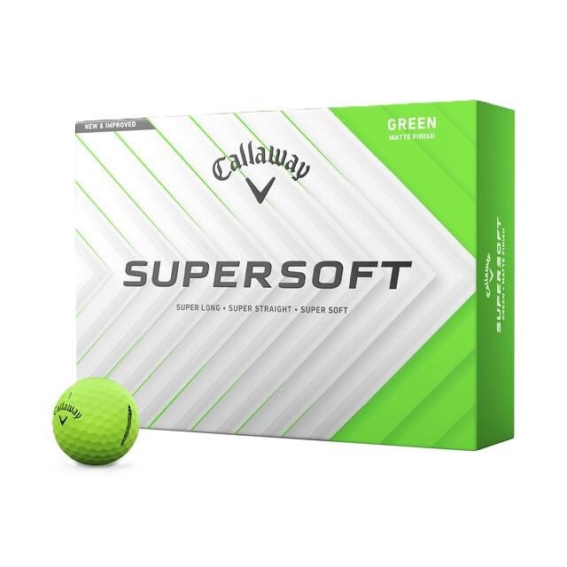 Callaway Supersoft Matte golfballen, groen