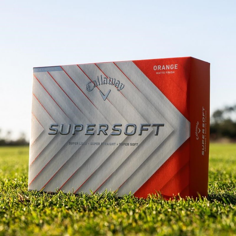 Callaway Supersoft Matte golfballen, oranje