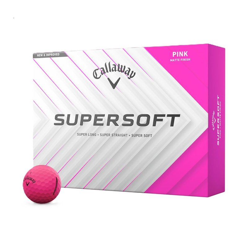 Callaway Supersoft Matte golfballen, roze