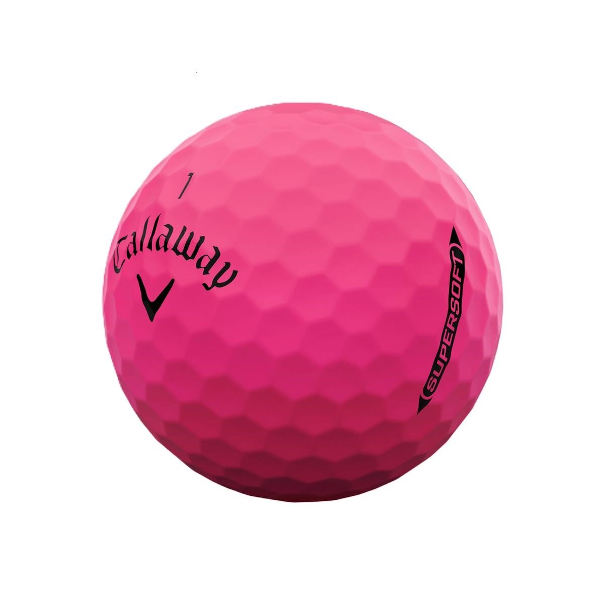 Callaway Supersoft Matte golfballen, roze