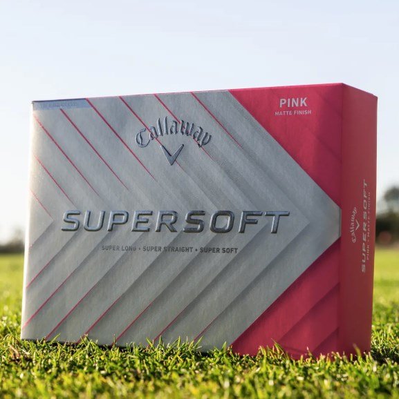 Callaway Supersoft Matte golfballen, roze