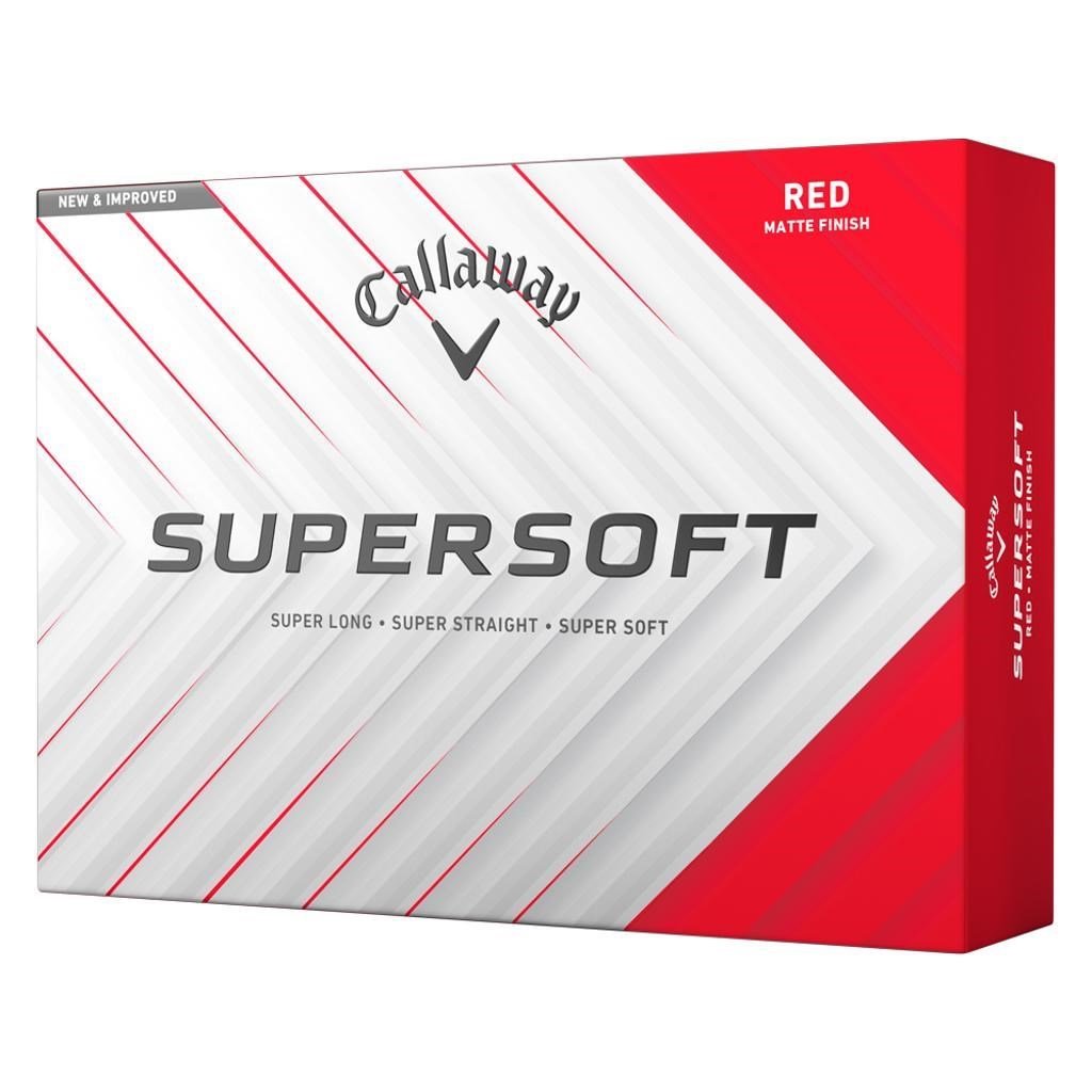 Callaway Supersoft Matte golfballen, rood