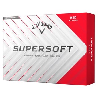 Callaway Supersoft Matte golfballen, rood