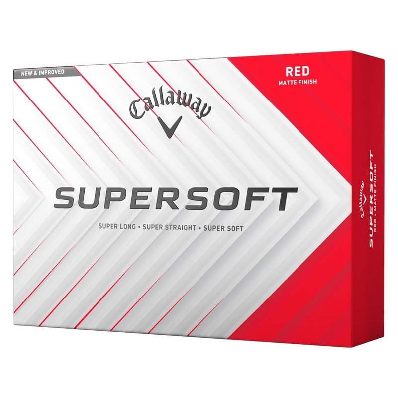 Callaway Supersoft Matte golfballen, rood