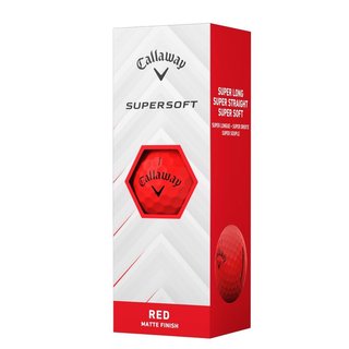 Callaway Supersoft Matte golfballen, rood