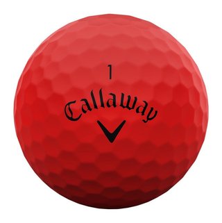 Callaway Supersoft Matte golfballen, rood