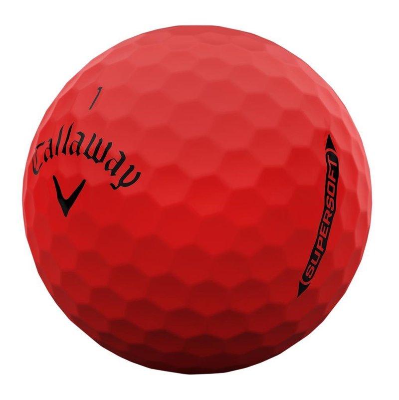 Callaway Supersoft Matte golfballen, rood