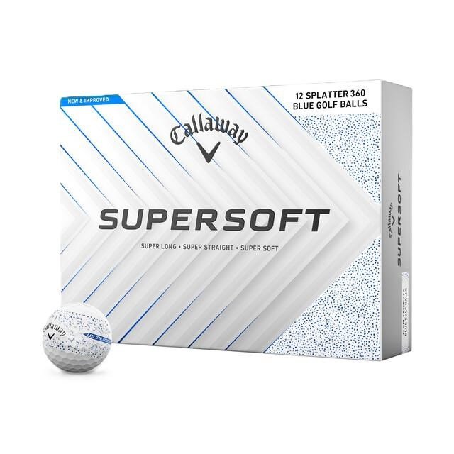 Callaway Supersoft Splatter 360 Blue golfballen