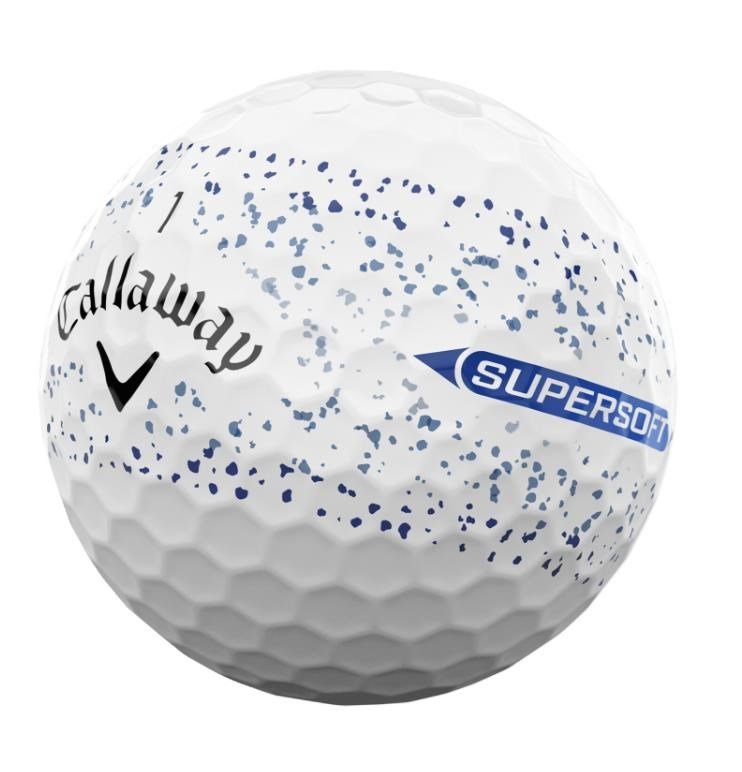 Callaway Supersoft Splatter 360 Blue golfballen