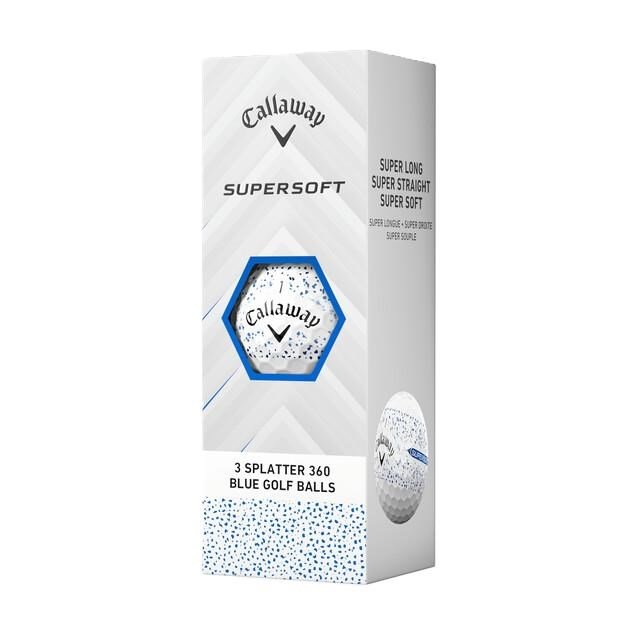 Callaway Supersoft Splatter 360 Blue golfballen