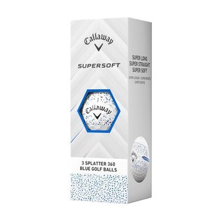 Callaway Supersoft Splatter 360 Blue golfballen