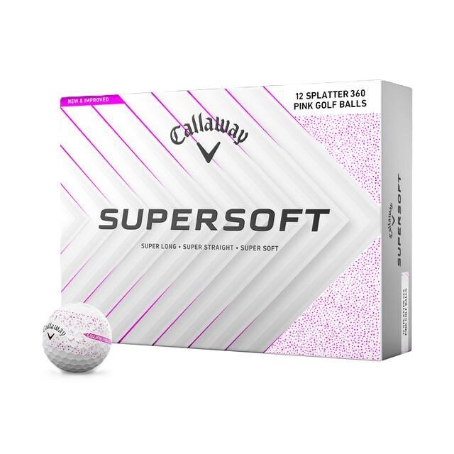 Callaway Supersoft Splatter 360 Pink golfballen