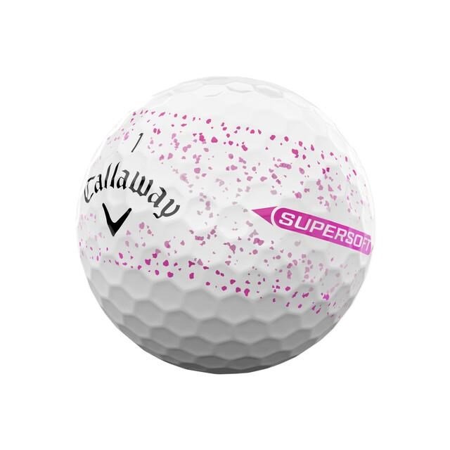 Callaway Supersoft Splatter 360 Pink golfballen
