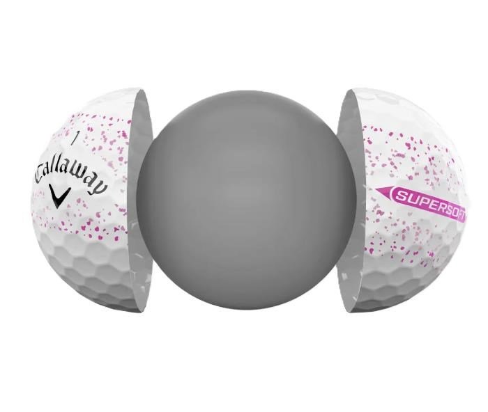Callaway Supersoft Splatter 360 Pink golfballen