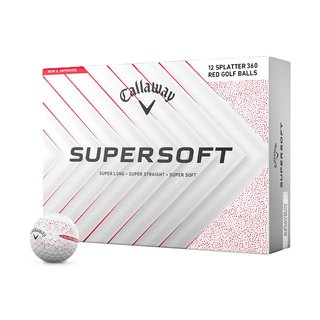 Callaway Supersoft Splatter 360 Red golfballen