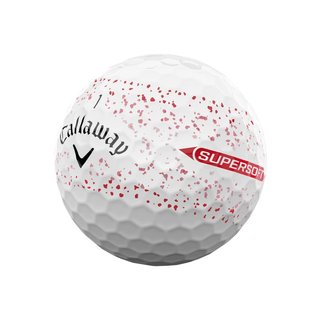 Callaway Supersoft Splatter 360 Red golfballen